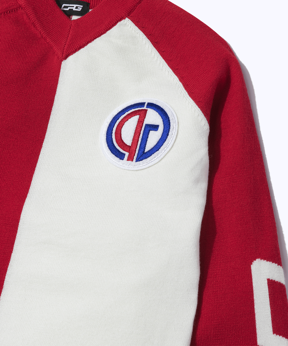 【Sample】Vネックニットプルオーバー