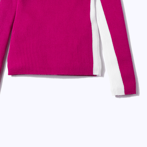 【Sample】バイカラーハイネックニット