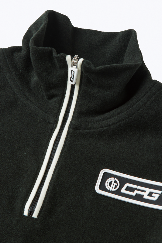 ハイネックバイカラーモックネック