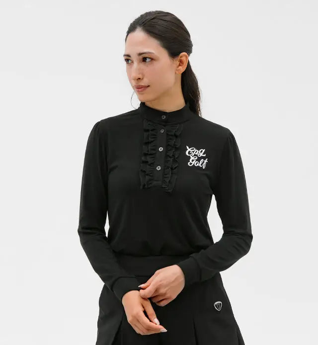 【Sample】前立てフリルシャツLS