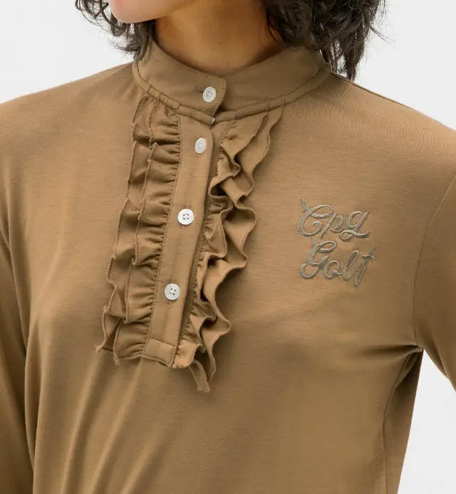 【Sample】前立てフリルシャツLS