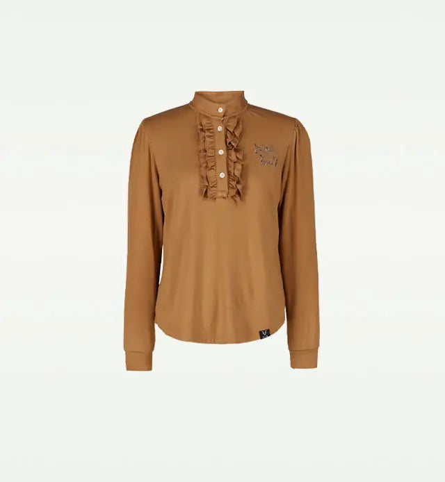 【Sample】前立てフリルシャツLS