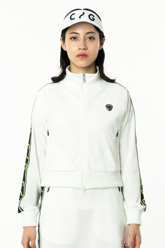 Hi-Streetストレッチメッシュショートトラックジャケット CPGゴルフ レディース ジャージ ゴルフウェア トレーニングウェア