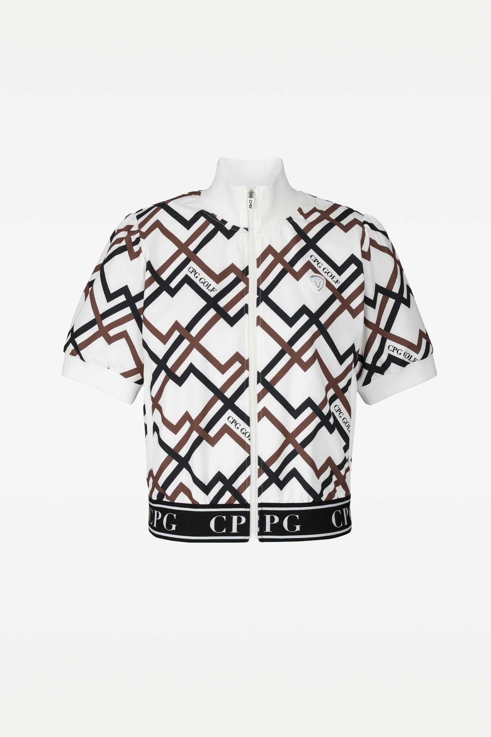 【Sample】ジオメトリックプリントハーフジャケット