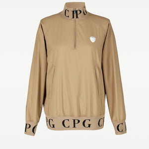 イタリア製ストレッチタフタ撥水スニード ベージュ CPGゴルフ レディース アウター ゴルフウェア