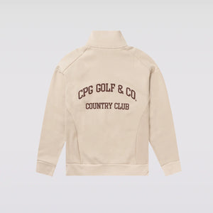 【Sample】HALF ZIP COLLEGE LOGO LS