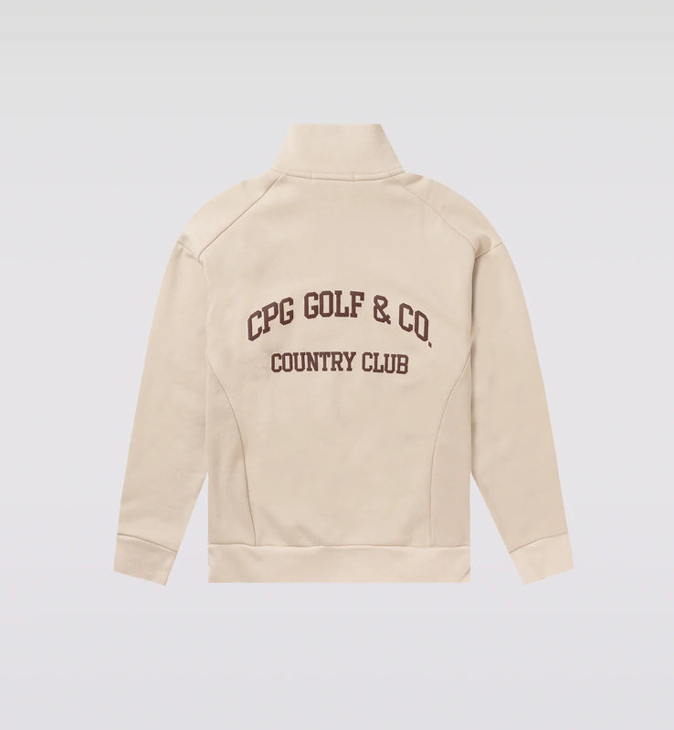 【Sample】HALF ZIP COLLEGE LOGO LS