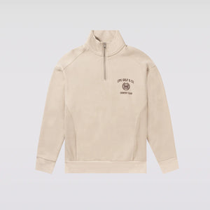 【Sample】HALF ZIP COLLEGE LOGO LS