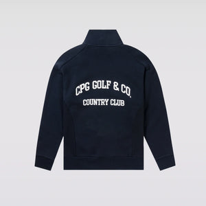 【Sample】HALF ZIP COLLEGE LOGO LS
