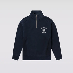 【Sample】HALF ZIP COLLEGE LOGO LS
