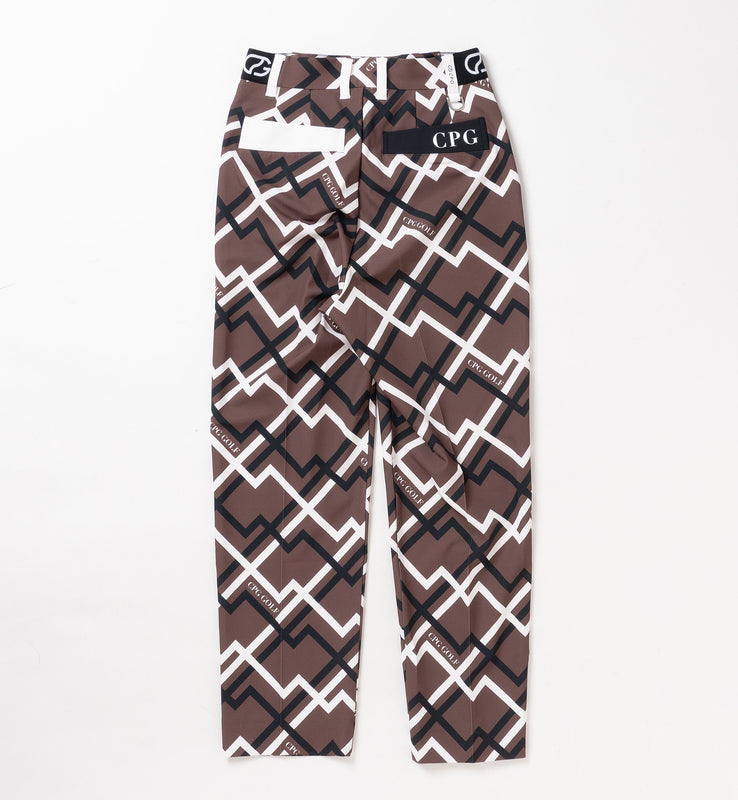 ジオメトリックプリントパンツ-SAMPLE-