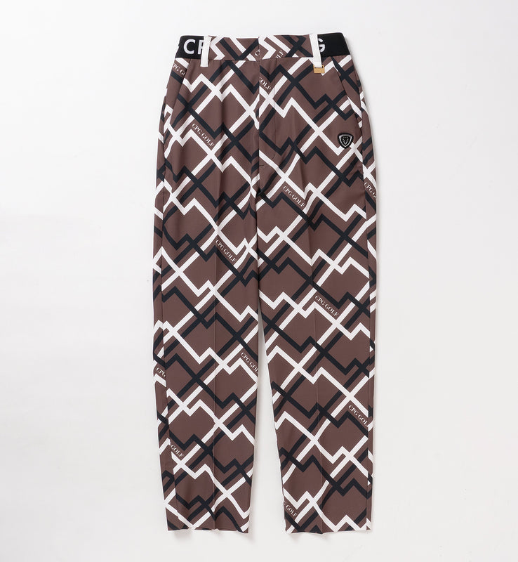 ジオメトリックプリントパンツ-SAMPLE-