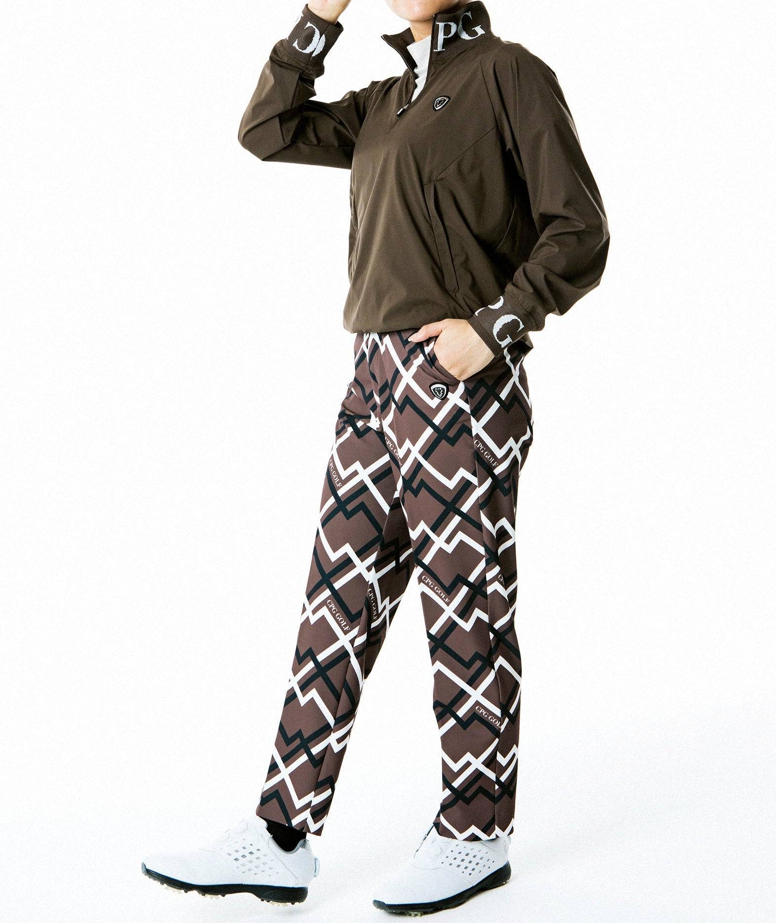 ジオメトリックプリントパンツ