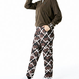 ジオメトリックプリントパンツ