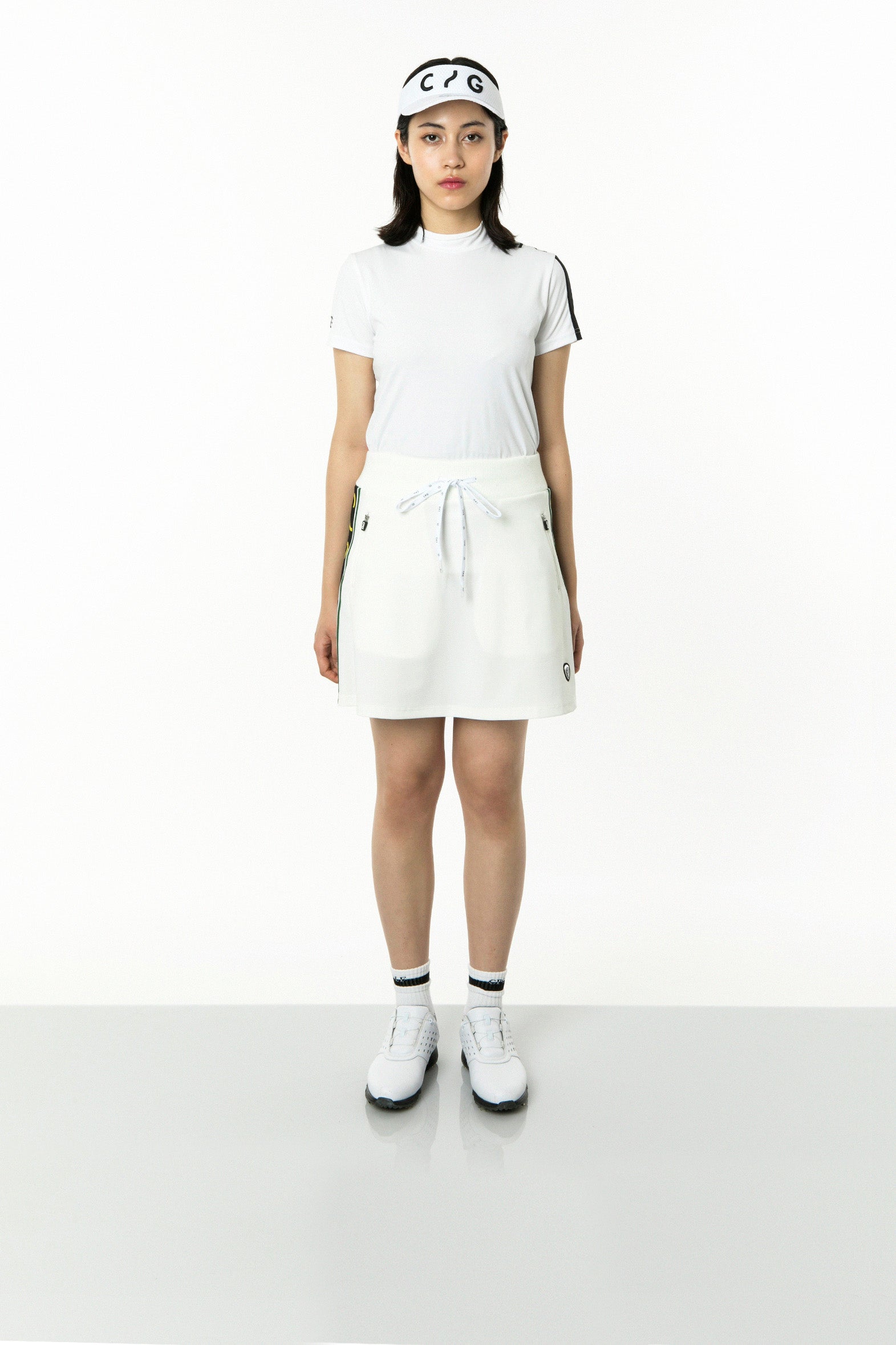 【Sample】Hi-Streetストレッチメッシュミニフレアスカート