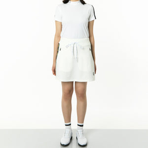 ジオメトリックプリントショートパンツ（BK/WH）