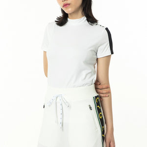 ジオメトリックプリントショートパンツ（BK/WH）