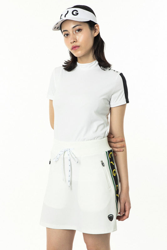 ジオメトリックプリントショートパンツ（BK/WH）