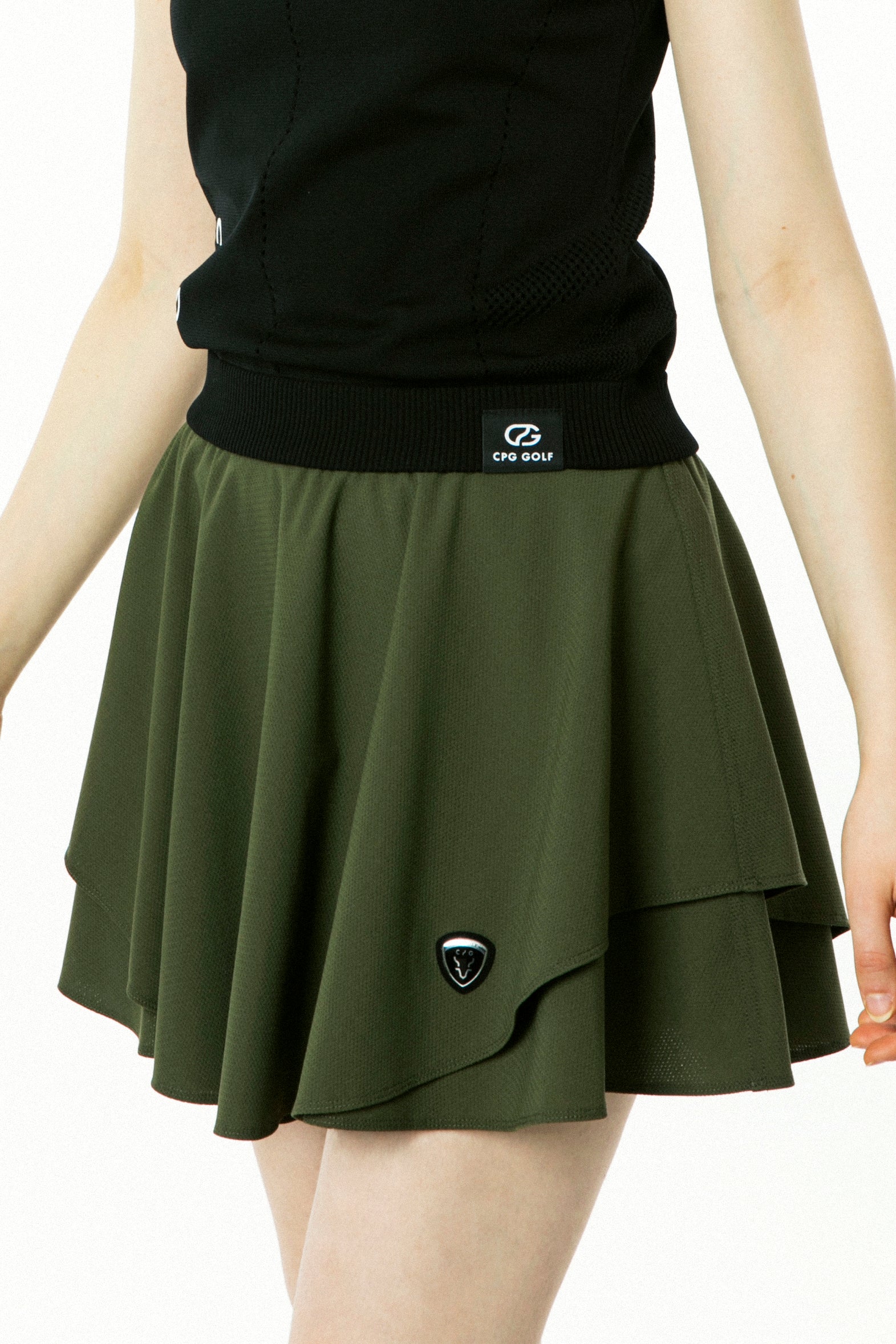 【Sample】フレアメッシュレイヤードスコート