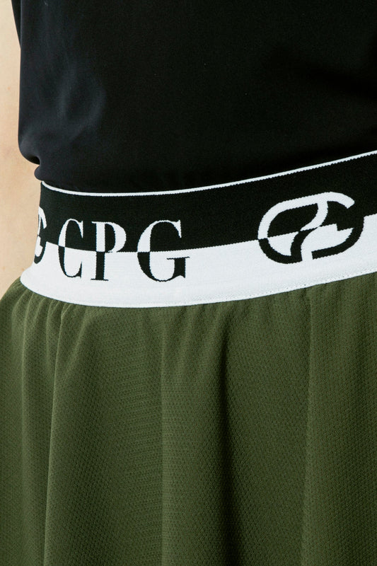 フレアメッシュレイヤードスコート