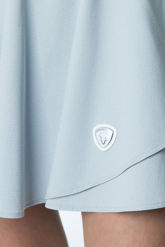 フレアメッシュレイヤードスコート