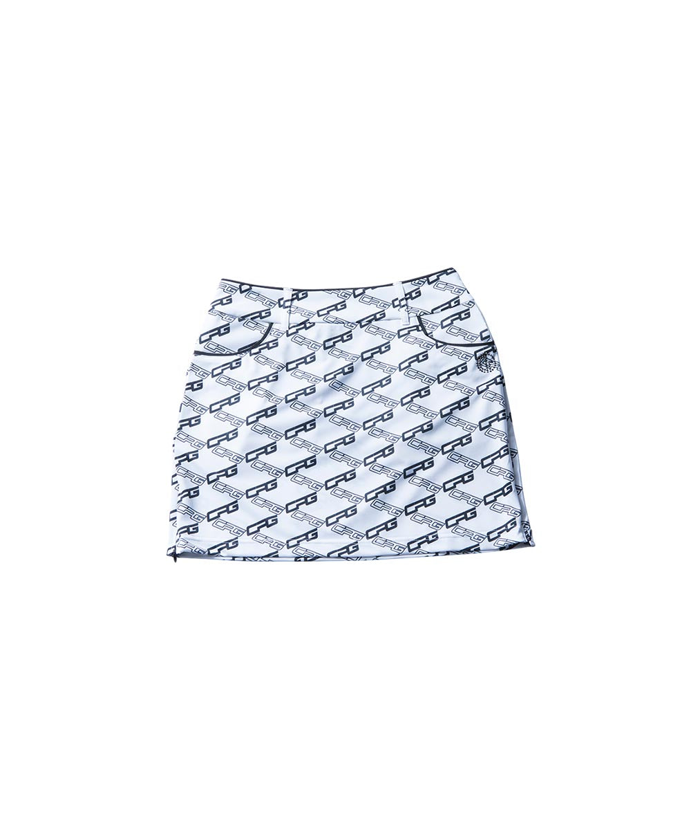 【Sample】バイアスロゴプリントスカート　WOMEN