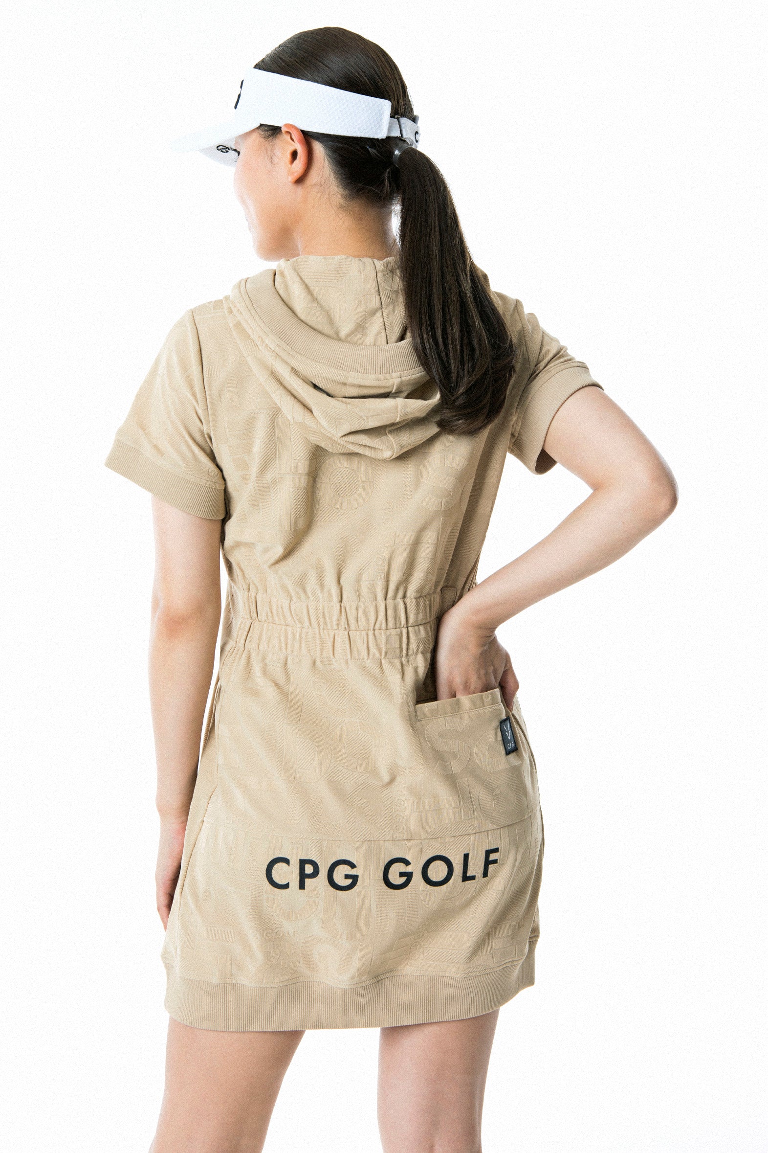 CPG GOLF シーピージーゴルフ ワンピース 半袖 カジュアル ゴルフ 
