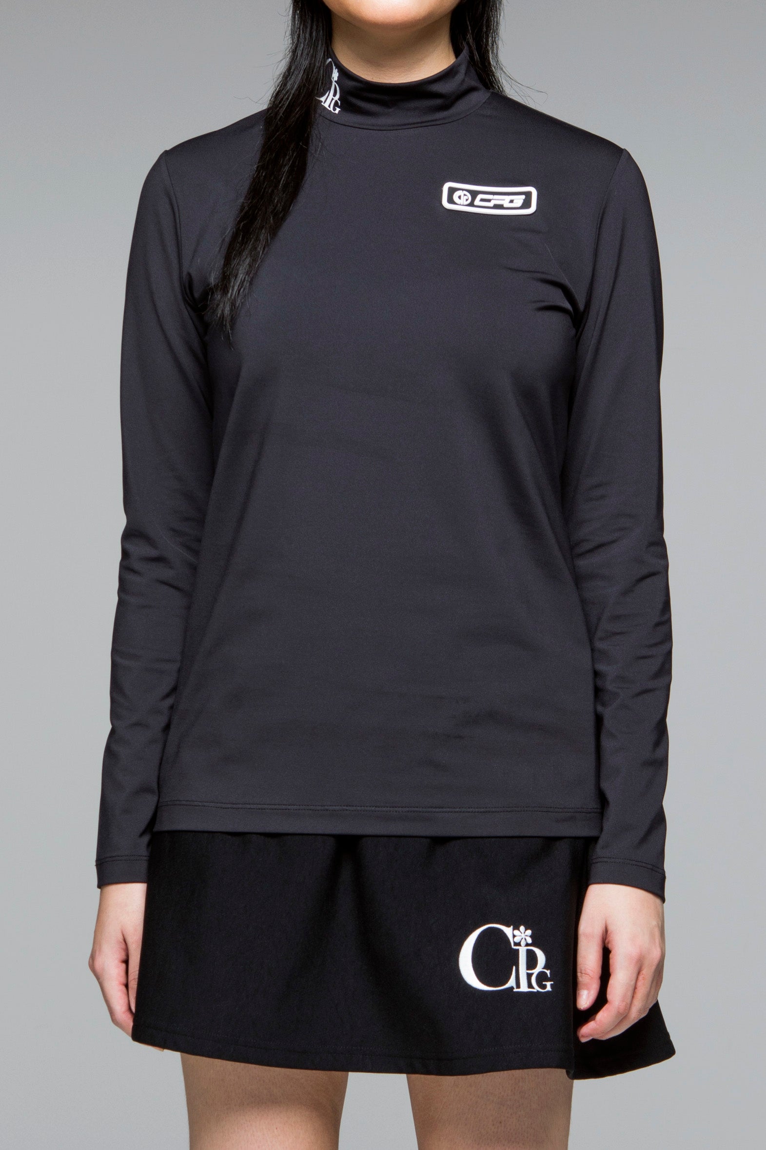 high neck logo mock neck（ハイネックロゴモックネック）