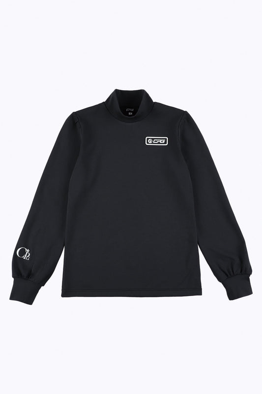 バルーンスリーブモックネック