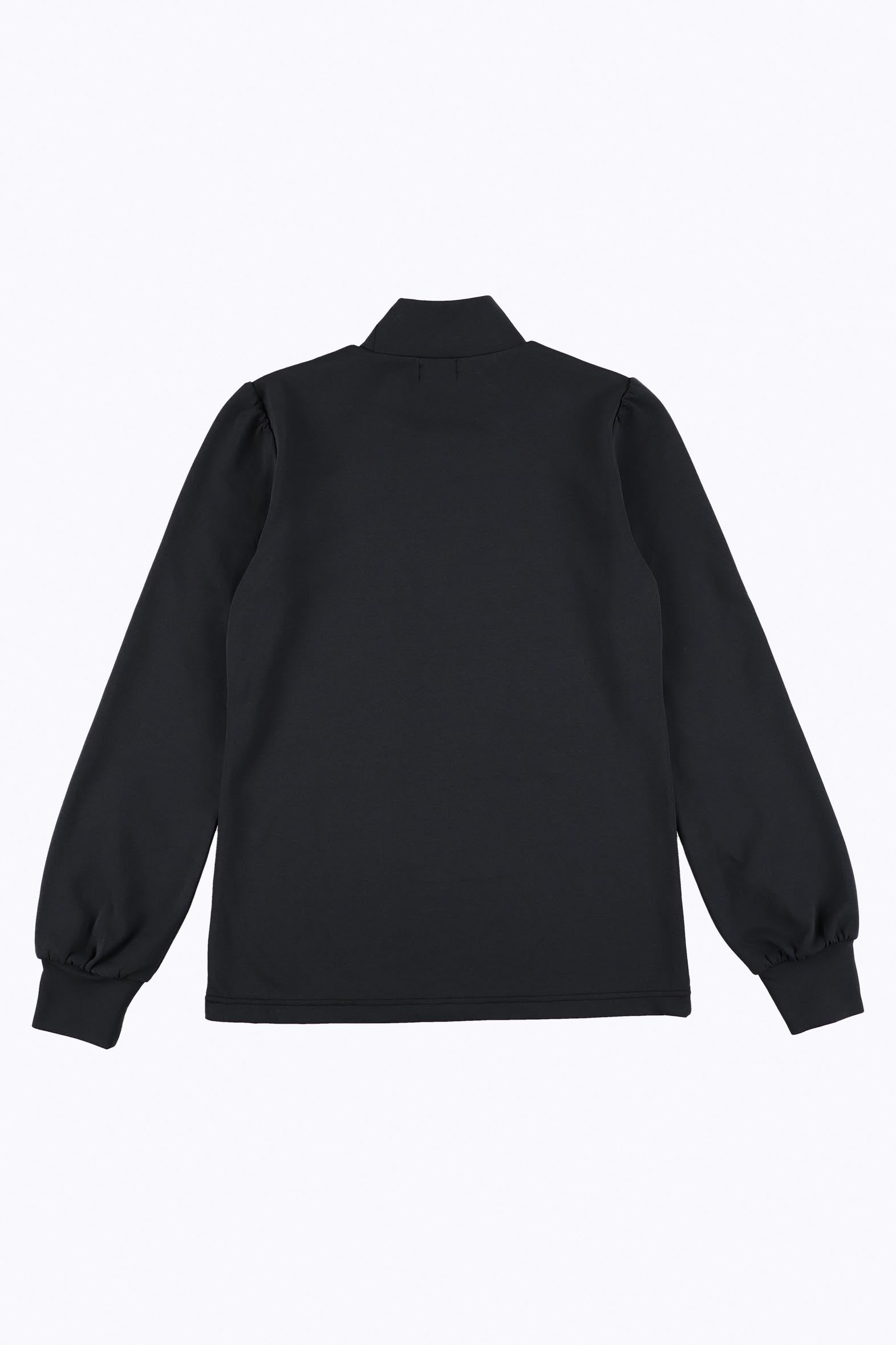 バルーンスリーブモックネック