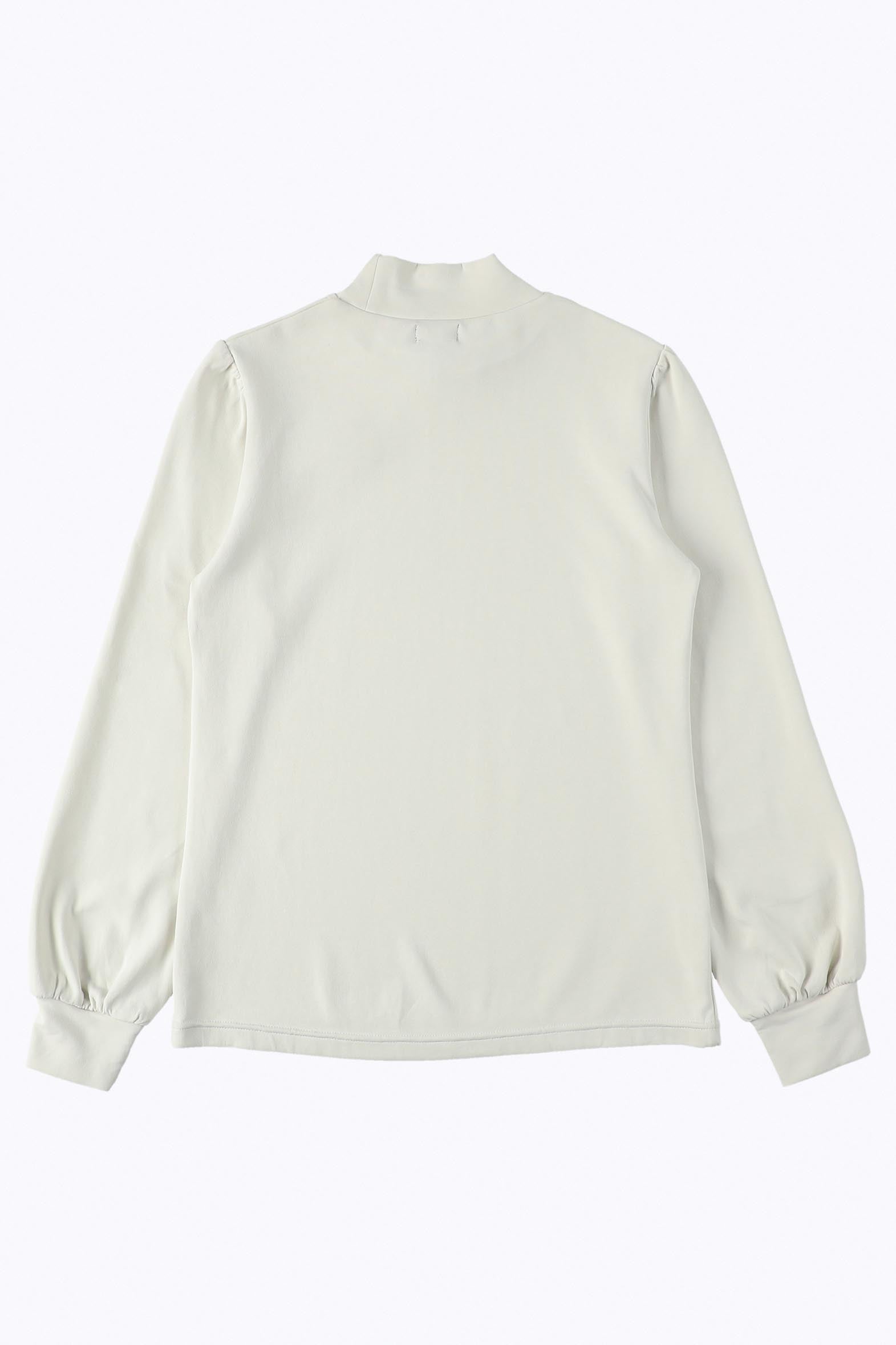 バルーンスリーブモックネック