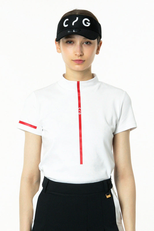 フロントラインモックネックショートスリーブ CPGゴルフ レディース Tシャツ 半袖 ゴルフウェア