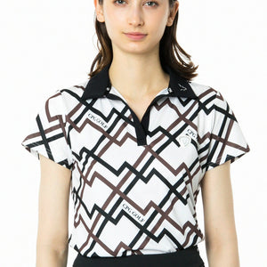 ジオメトリックプリントスキッパーSS