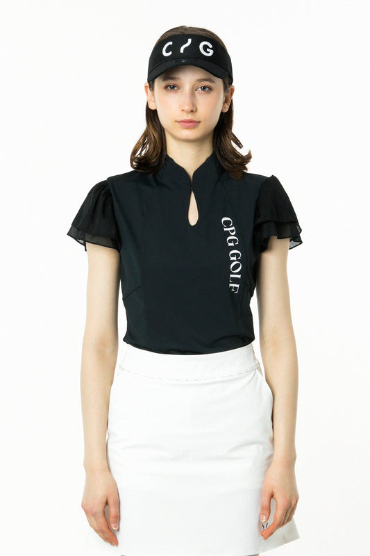 マオカラー袖シフォンSS