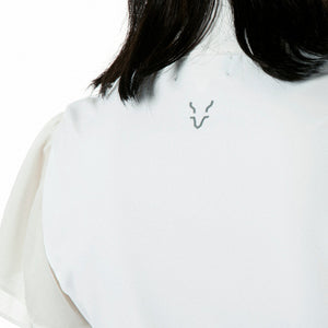 マオカラー袖シフォンSS