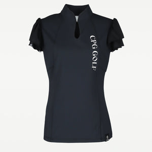 マオカラー袖シフォンSS