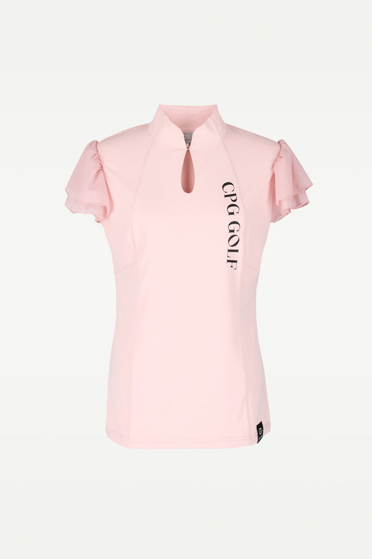 マオカラー袖シフォンSS