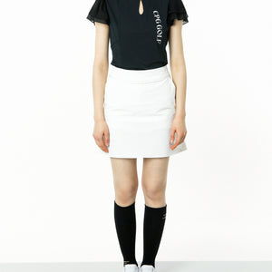 マオカラー袖シフォンSS