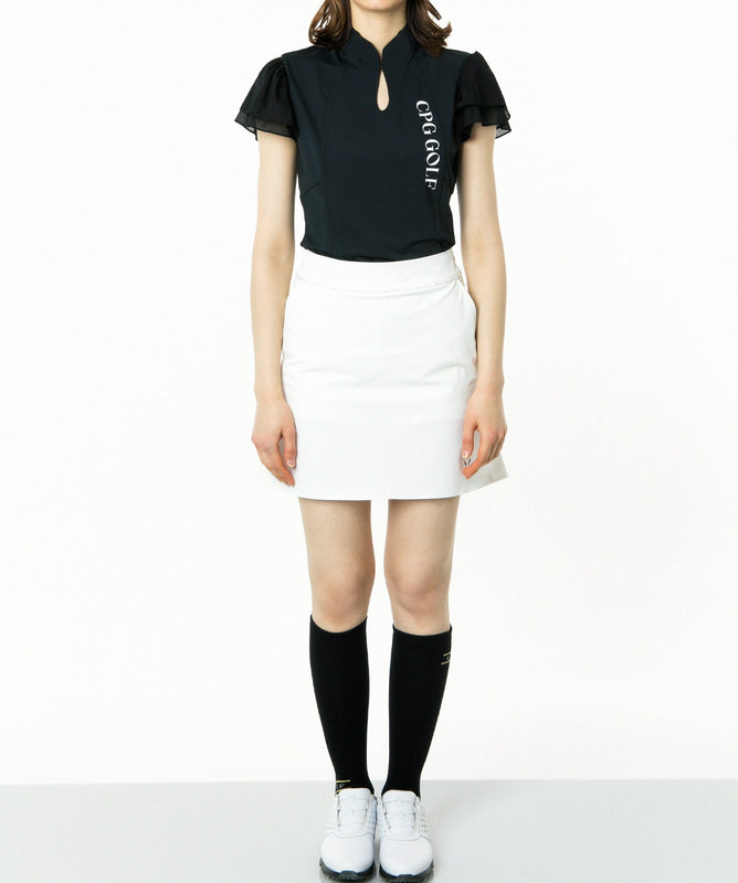 マオカラー袖シフォンSS