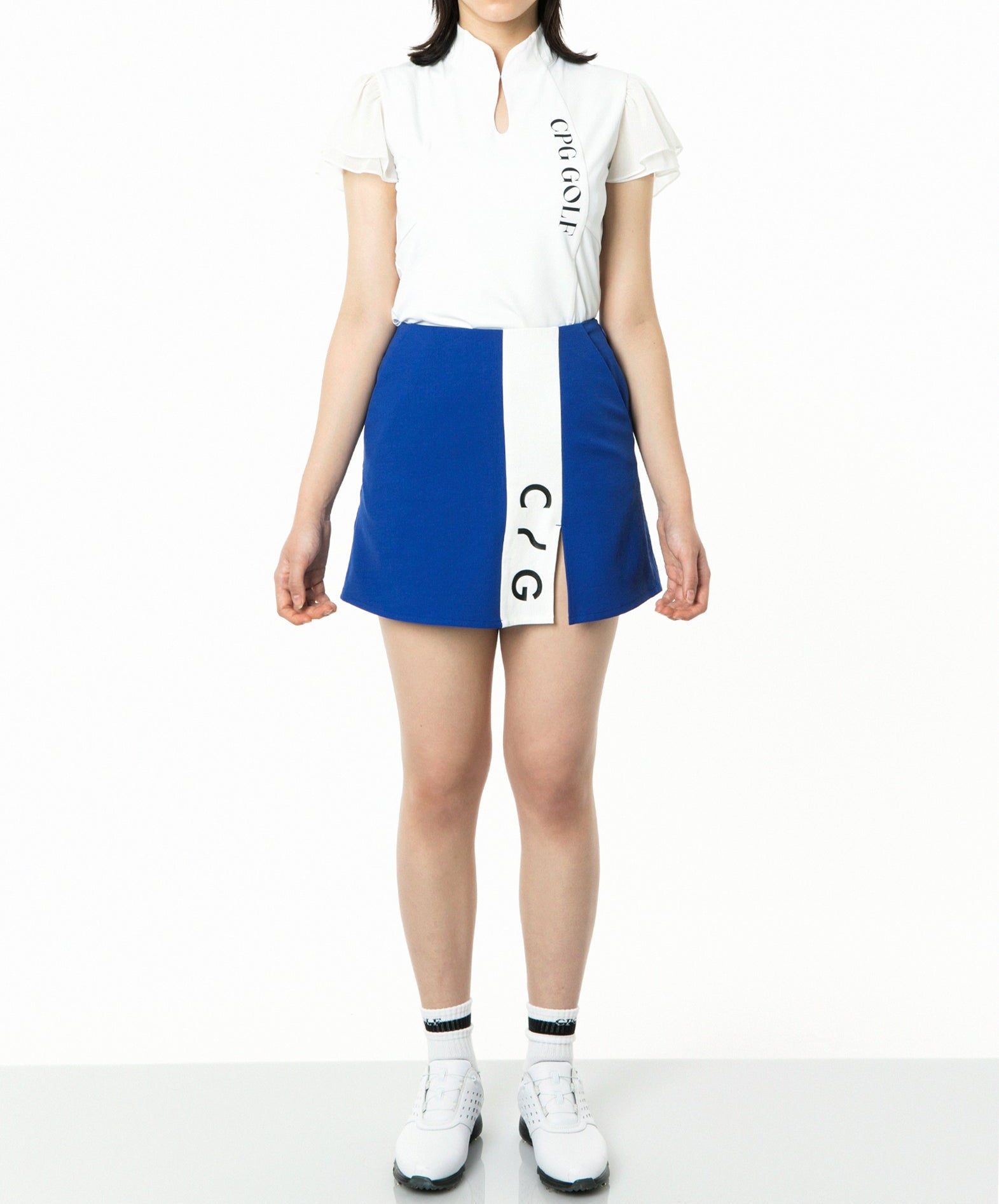 マオカラー袖シフォンSS