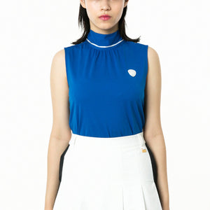 リボンタイ付きノースリーブシャツ