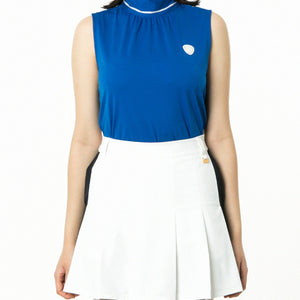 リボンタイ付きノースリーブシャツ