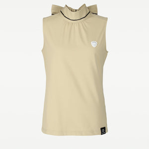 リボンタイ付きノースリーブシャツ