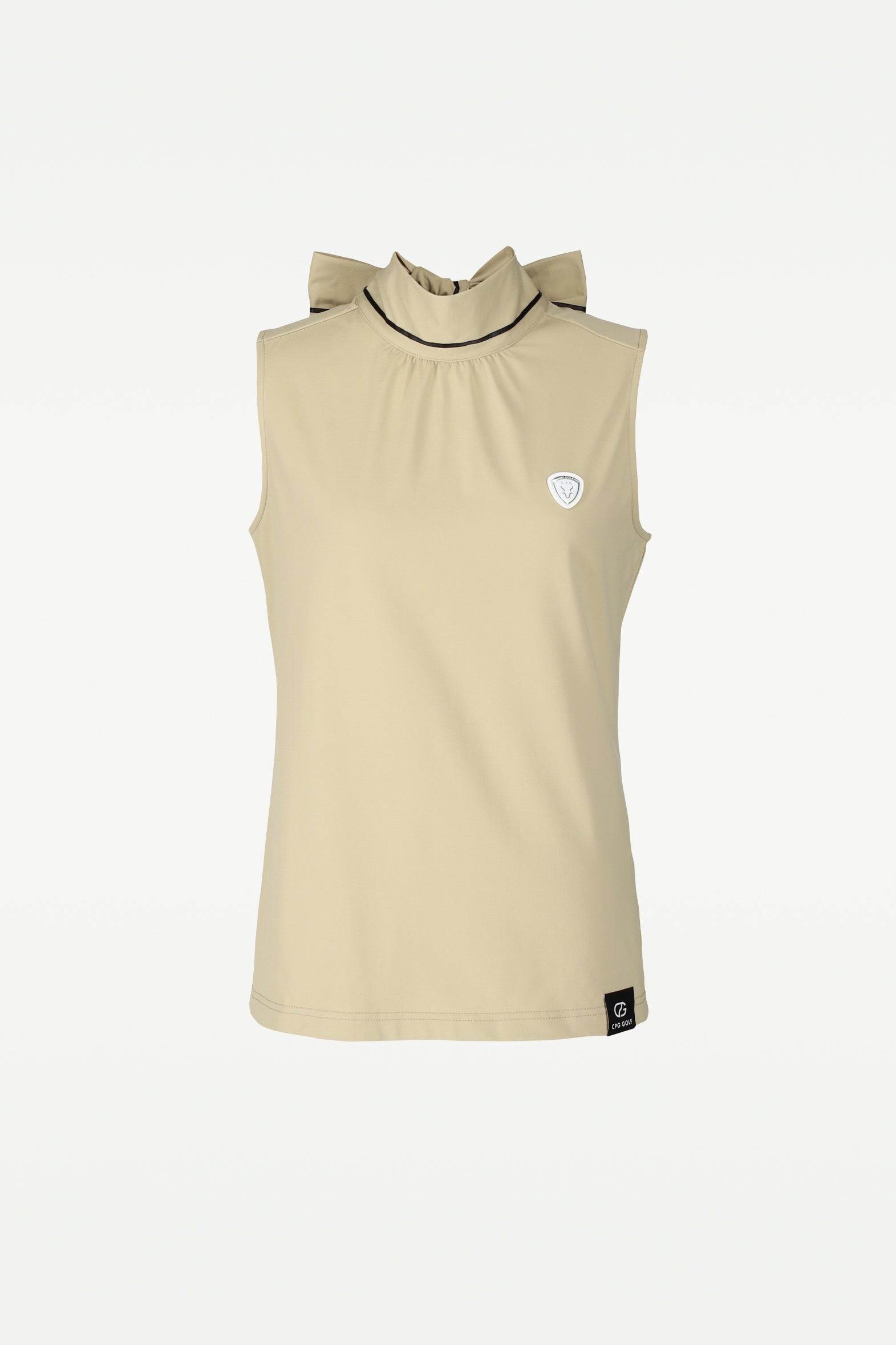 【Sample】リボンタイ付きノースリーブシャツ