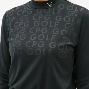 【Sample】モックネックロゴプリントLS