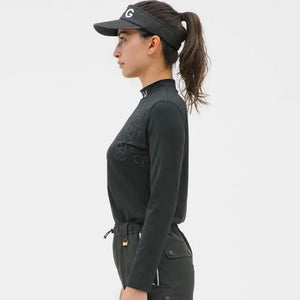 【Sample】モックネックロゴプリントLS