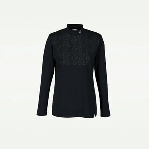 【Sample】モックネックロゴプリントLS