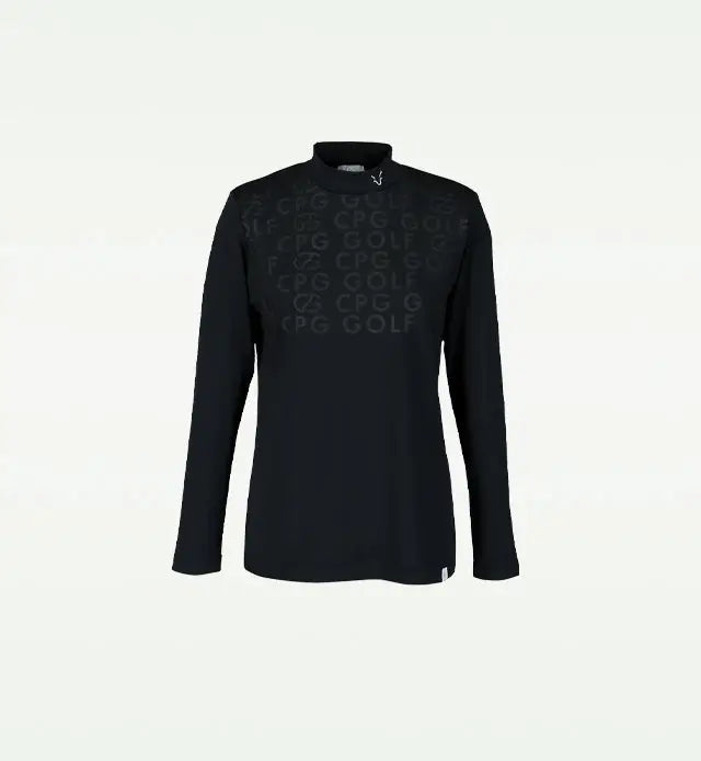 【Sample】モックネックロゴプリントLS