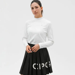 【Sample】ロゴジャガード柄モックネックLS