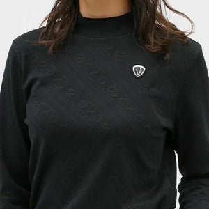 【Sample】ロゴジャガード柄モックネックLS